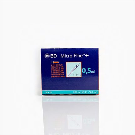 bd microfine + plus 0.5ml u100 29g 12.7mm x 100