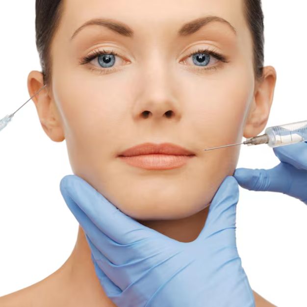 health beauty concept woman getting dermall fillers injection
